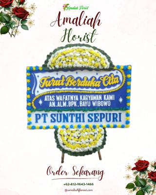 Papan Bunga Duka di Mulyosari