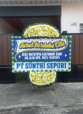 Papan Bunga Duka di Mulyosari